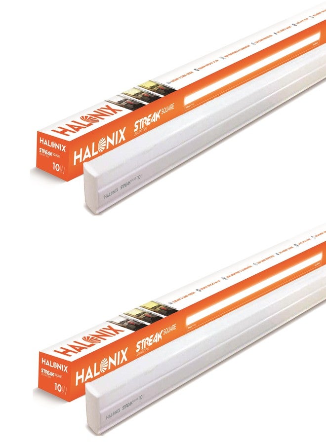 Halonix Streak Square 10-Watt LED Batten - Pack of 2 (Cool White) - Image 1