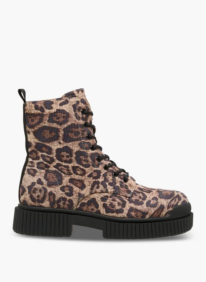 Women Animal Print High Shaft Boots