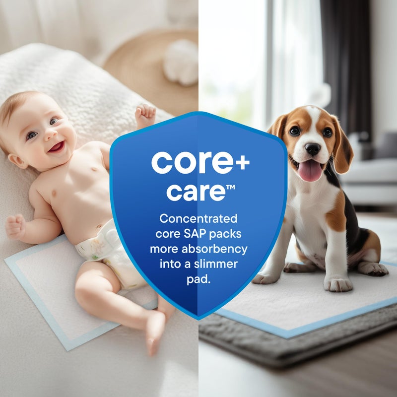 Stack Man Chucks Pads Disposable [100-Pack] Multi-Purpose Pee Pads - Incontinence Underpads for Dog, Puppy & Diaper Changing Table Pad for Baby 17" x 24" Bed & Chair Liners - Pet Potty Training Pads - Image 3