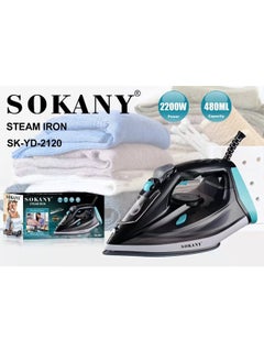 sokany Steam Iron with Non Stick Soleplate Self Clean Function  - Image 2