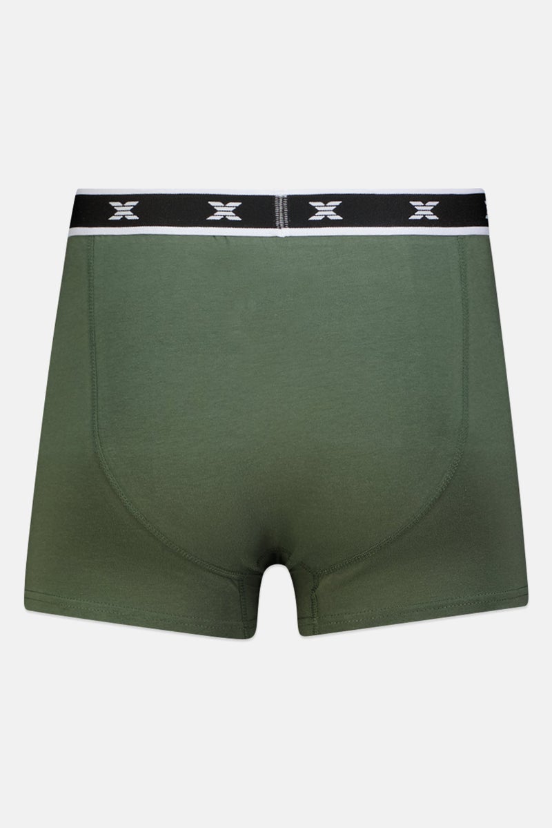 RBX Men 3 Piece Brand Logo Boxer Briefs, Multicolor - Image 4