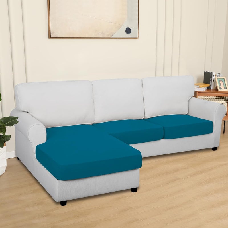 إيزي-جوينج أغطية وسائد فناء مقاومة للماء وسهلة الاستخدام 24×24×4 بوصة عبوة من قطعتين بديل غير قابل للانزلاق لأغطية وسائد المقاعد الخارجية بسحاب. برتقالي - Image 2