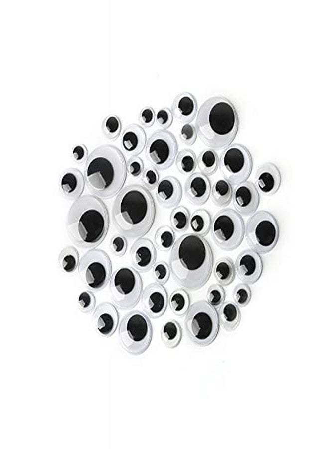 3A Featuretail Googly Eyes, Wiggle Eyes, Doll Eyes Art and Craft Eyes Black/White for DIY Craft, Doll Making, Pipe Cleaner Craft (Black & White, 5 Sizes Mixed 200pc) - Image 1