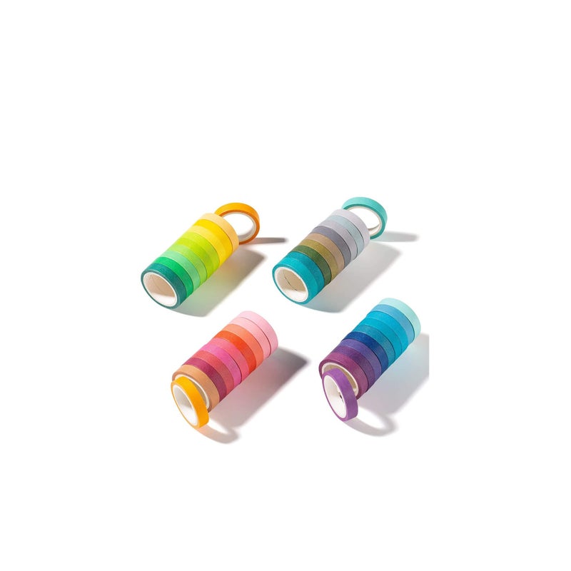 SOLARAE Washi Tape Set, Colored Decorative Masking Tapes, 40 Rolls Painters Tape, Art Supplies for Kids Children and Gifts Warpping - Image 1