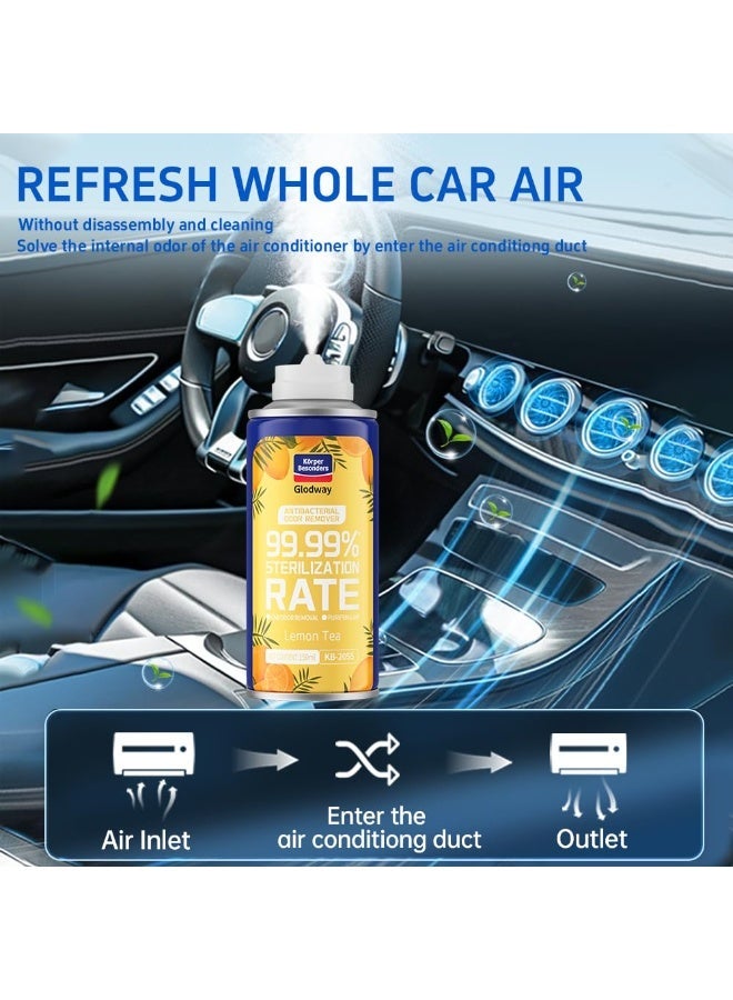 Glodway Car Air Refresher Spray, Odor Eliminator with Lemon Tea Scent, 150 ml - Image 2