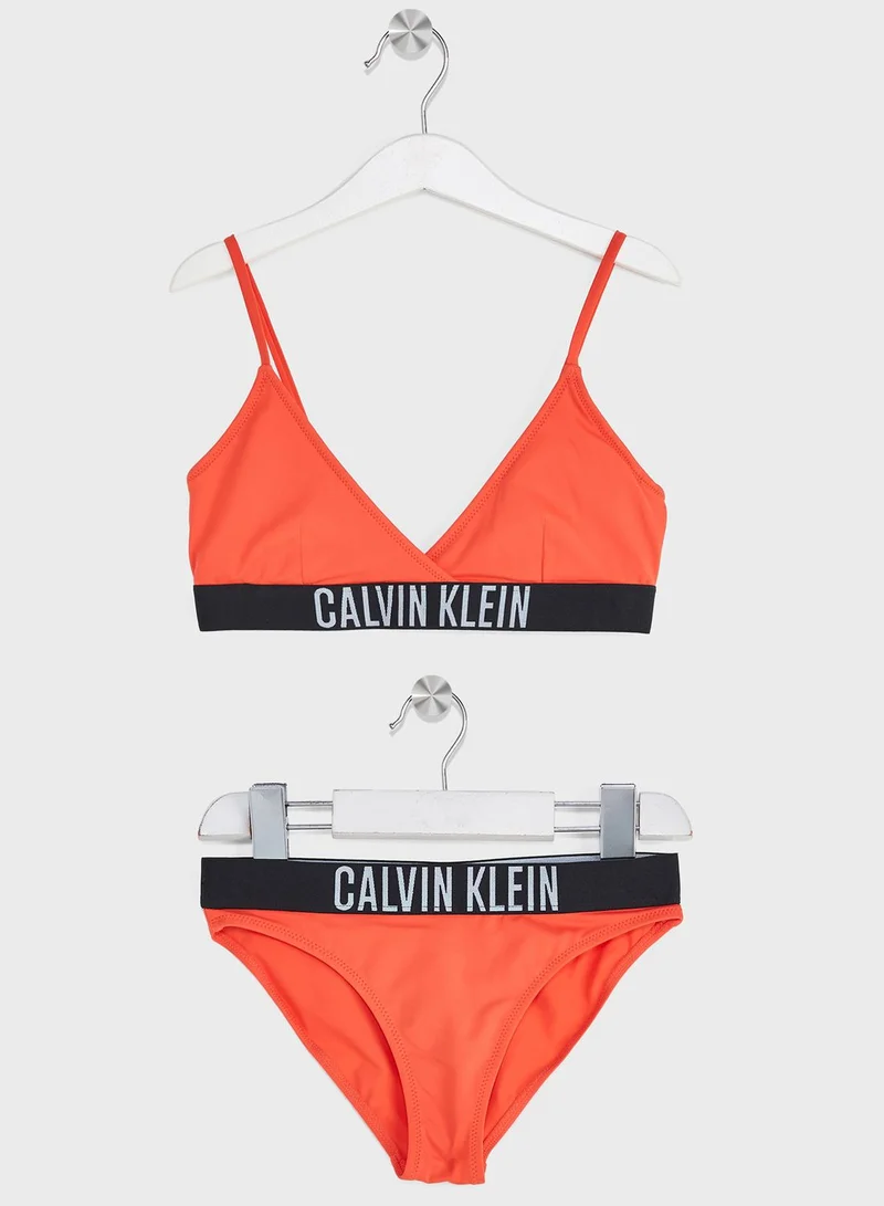 Calvin Klein Jeans Logo Crossover Bikini Set