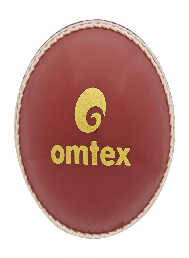 omtex Cricket Ball (Red1) - Image 4