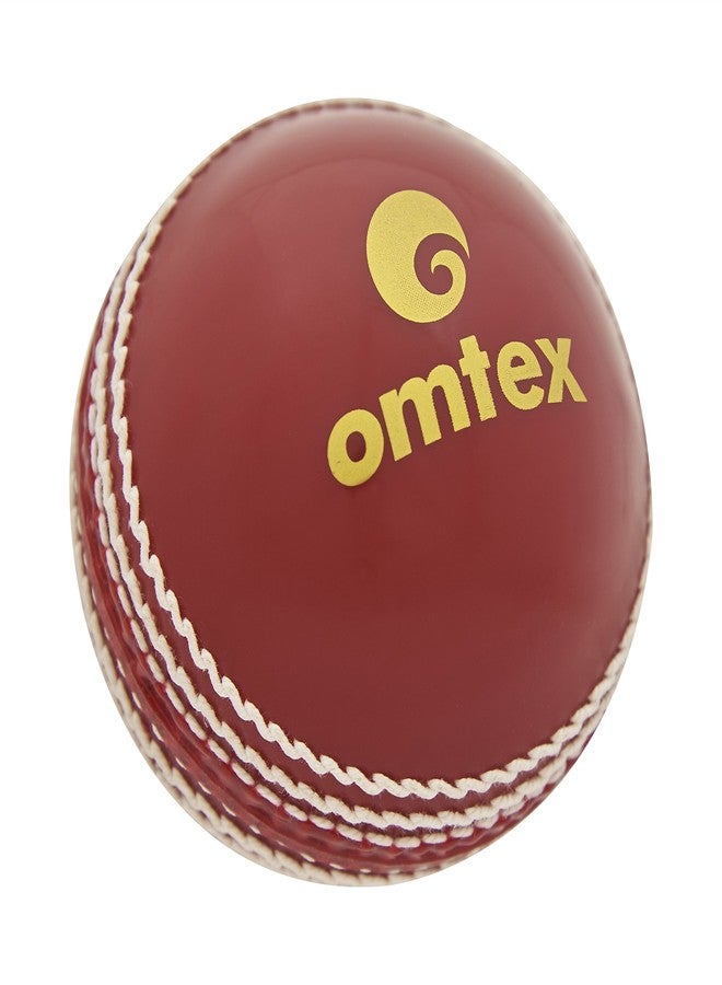 omtex Cricket Ball (Red1) - Image 2