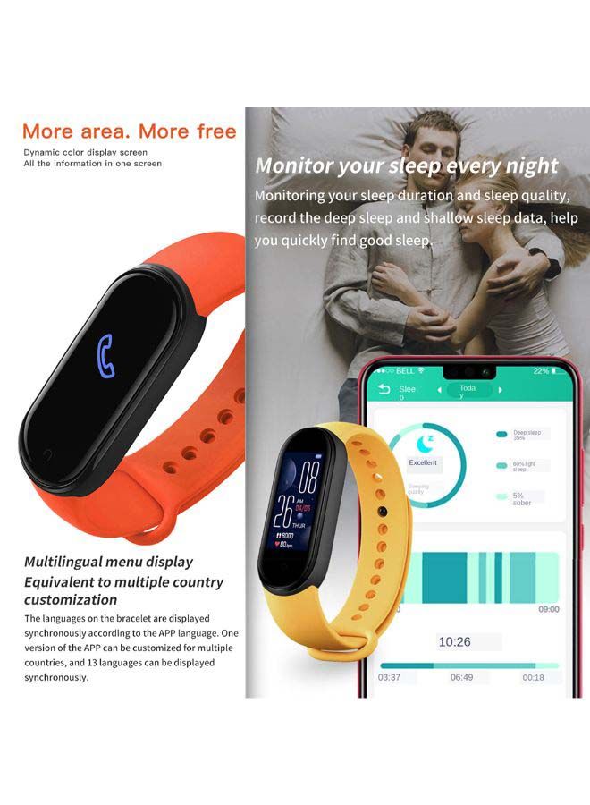 NIBEMINENT Heart Rate Monitoring Smartwatch Red - Image 3