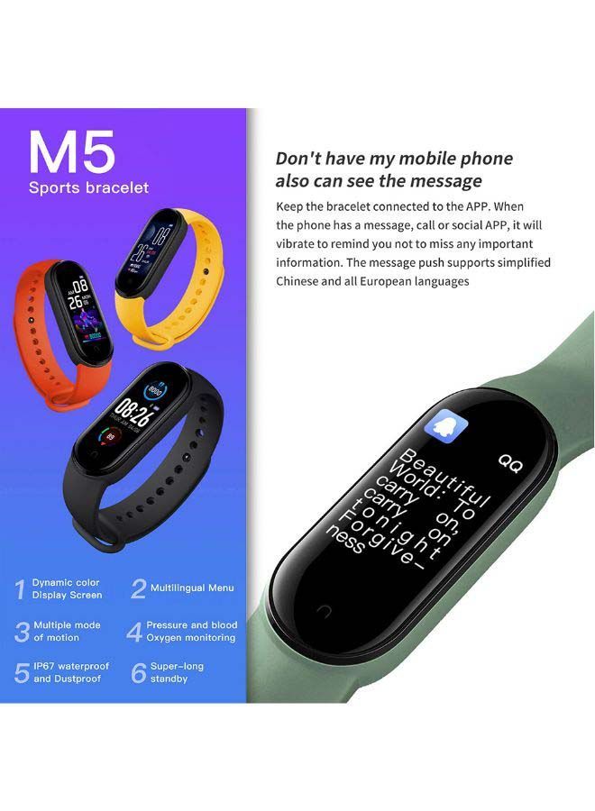 NIBEMINENT Heart Rate Monitoring Smartwatch Red - Image 2