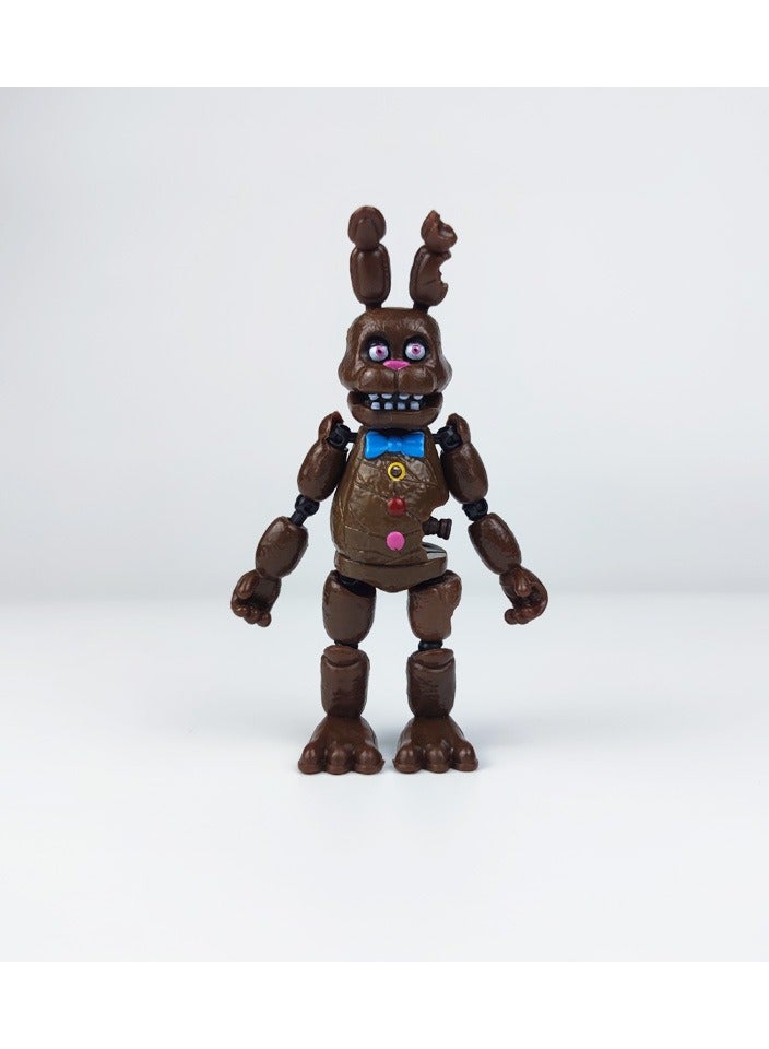 6pc FNAF Figures Bonnie Foxy Fazbear Bear Five Nights At Freddy's Action Figure Dolls with Light - Image 4