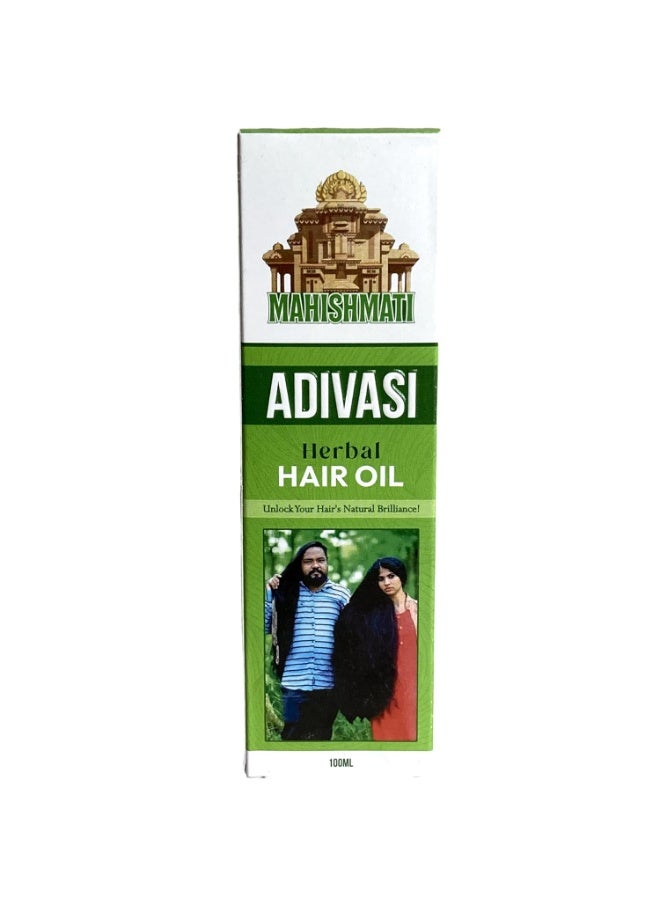 Herbal Mahishmati Adivasi Herbal Hair Oil (100ml) Hair's Natural Brilliance - Image 1