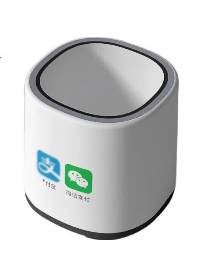 Nteumm Voice-Announcing Qr Code Scanner Box, Supermarket Restaurant Hospital Pharmacy Medical Card Scanner, Mobile Wechat Payment Collection Small White Box Qr Code Scanner H1 - Image 2
