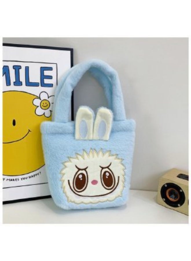 نيبمينينت Cute Labubu Crossbody Bag, Cartoon Backpack, Coin Purse, Children's Plush Bag