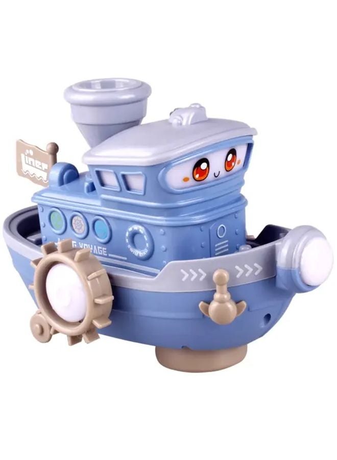 Electric Steamboat Model With Universal Wheels Spray Light Sound For Christmas Halloween Gifts Random Color - Image 1