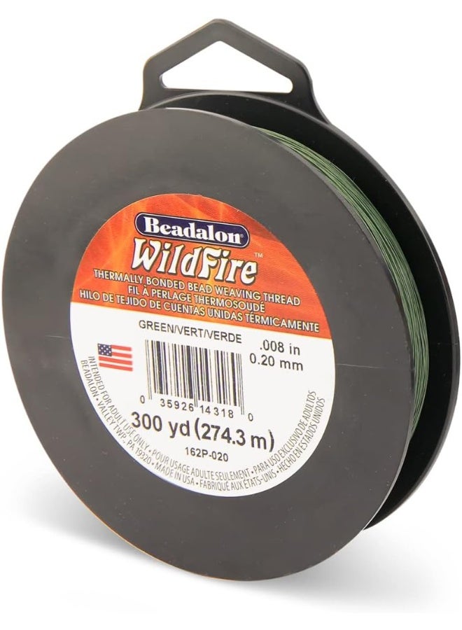 Beadalon Beadalon Wildfire Break Strength 12 lb / 5.5 kg, 300 yd / 274.3 m, Green  - Image 1
