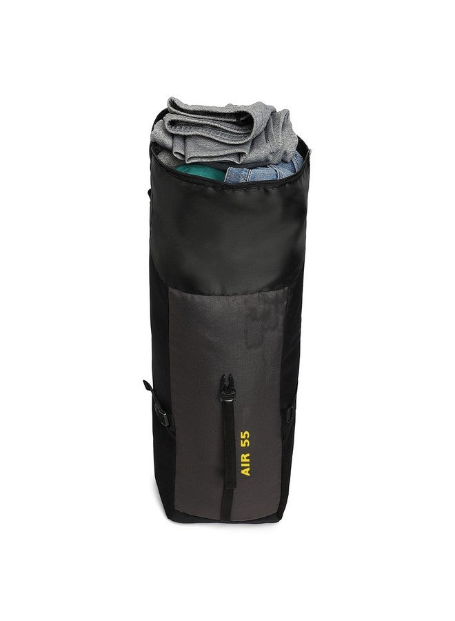 Impulse Rucksack Bags 55 Litres Travel Bag For Men Tourist Bag For Travel 3 Compartment Backpack For Hiking Trekking Bag For Men Camping Air 55 With 1 Year Warranty, Black - Image 5