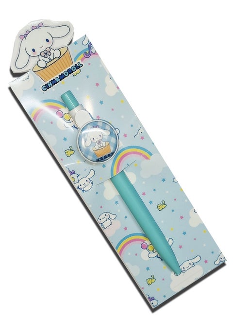 Cinnamon roll pen sleeve converted to bookmark with pen