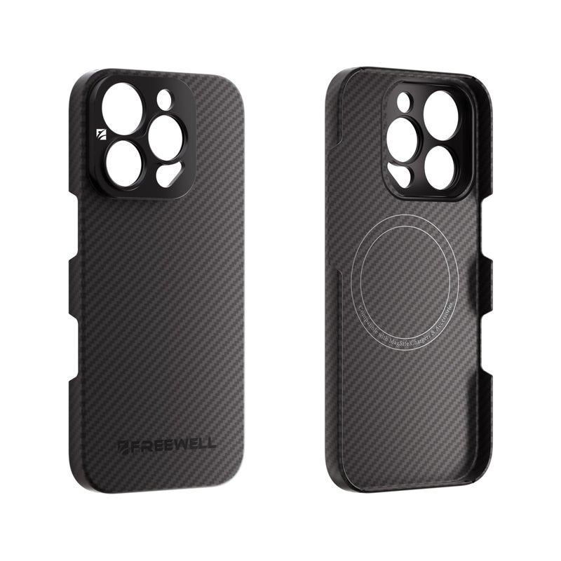 FREEWELL Pro Filmmaker Case for iPhone 16 Pro Max 17mm Lens Magnetic Filter Mount Black - Image 2