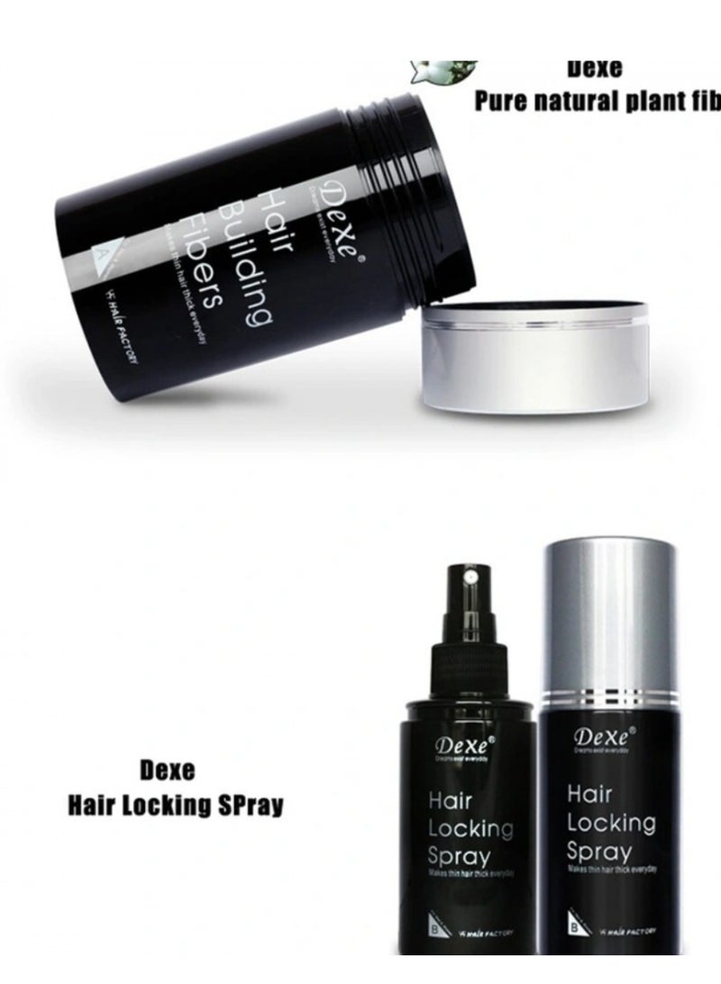 Dexe Hair Building Fibers With Hair Locking Spray Set - Image 2