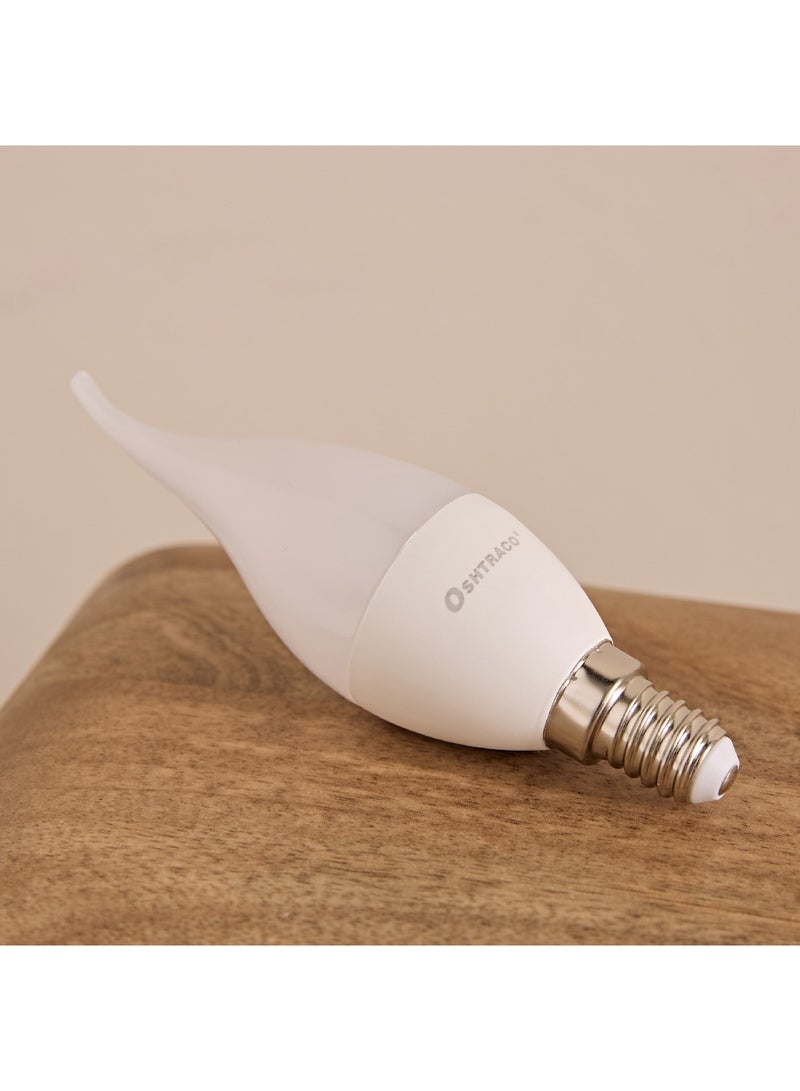 OSHTRACO لمبة LED من النوع الأبيض الدافئ E14 بقوة 4 وات، 4 × 13 × 4 سم - Image 1