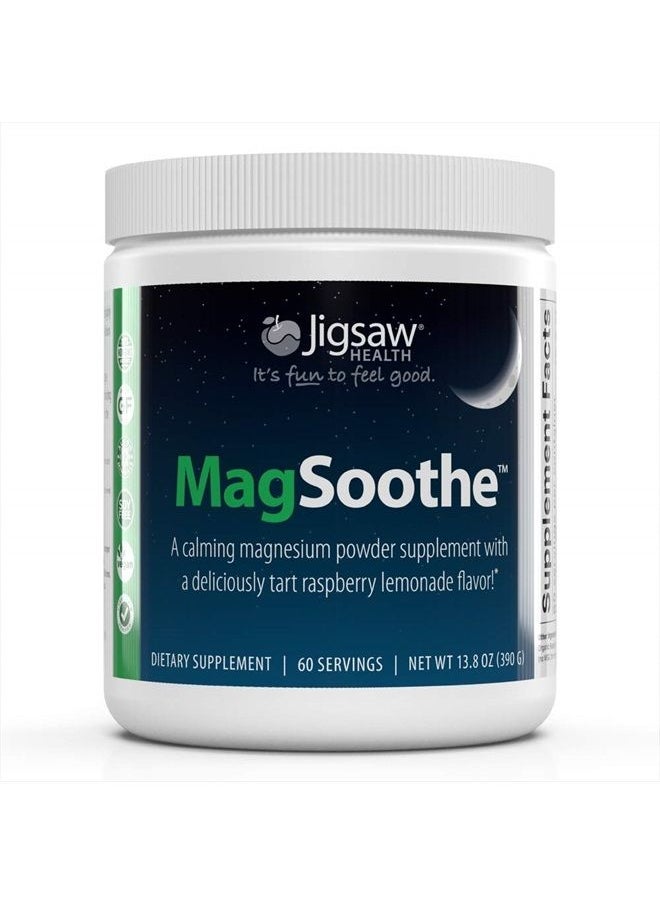 Jigsaw Health MagSoothe Calming Magnesium Powder Supplement Jar, 60 Servings  - Image 1