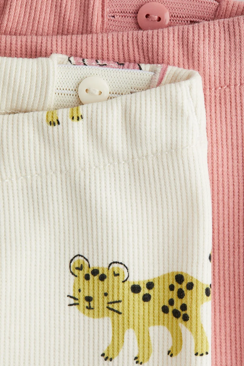 H&M 2-pack ribbed cycling shorts