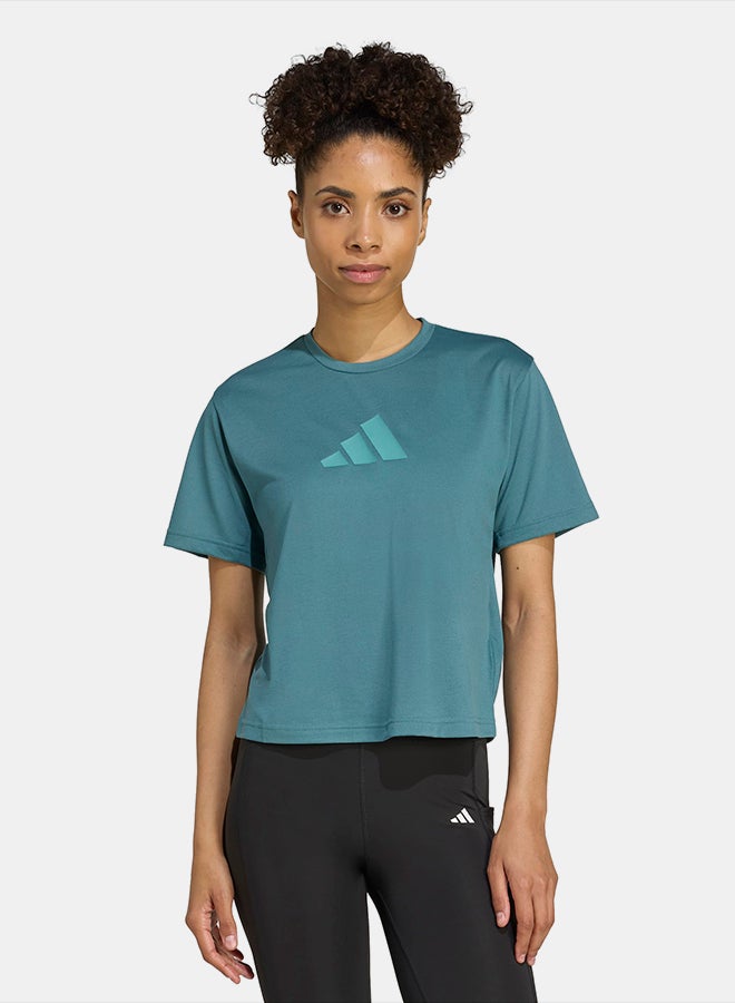 Adidas Train Essentials Big Logo Performance Training T-Shirt - Image 1