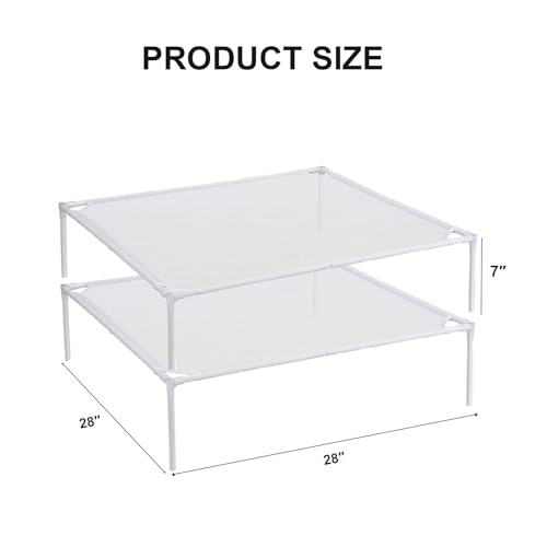 Xtsuen Sweater Drying Rack 2Layer Clothes Drying Rack Flat Mesh Stackable Laundry Drying Rack for Sweaters Socks Toys IndoorOutdoor Use - Image 3