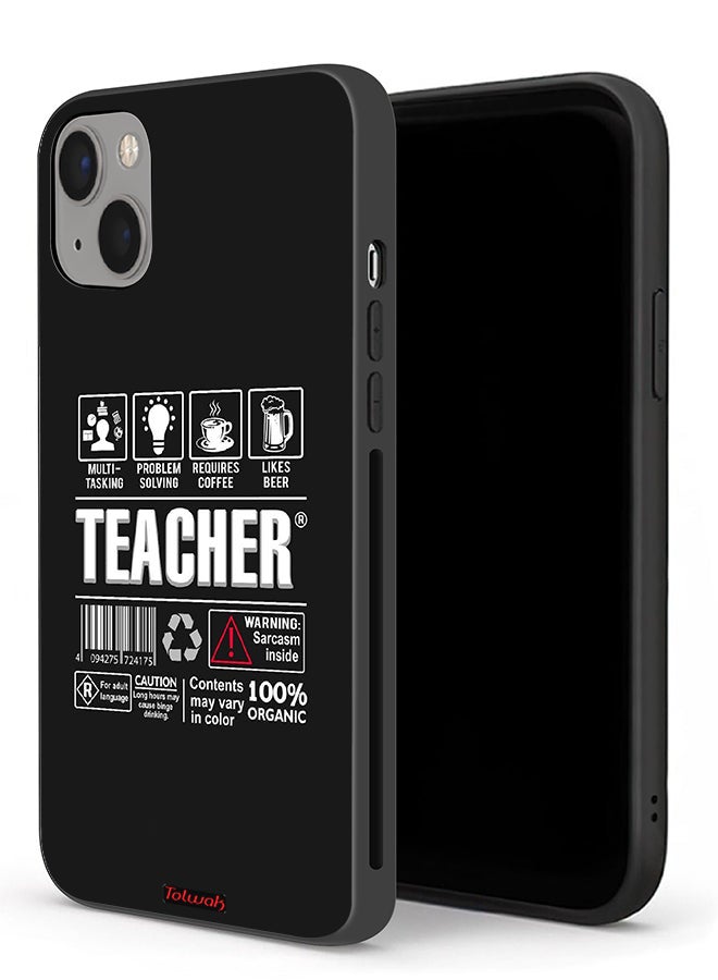 Tolwak Apple iPhone 13 Protective Case Teacher Sticker - Image 1