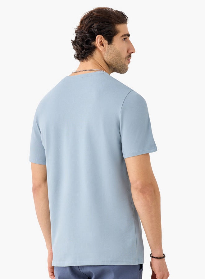 Iconic Printed T-shirt with Round Neck and Short Sleeves - Image 3