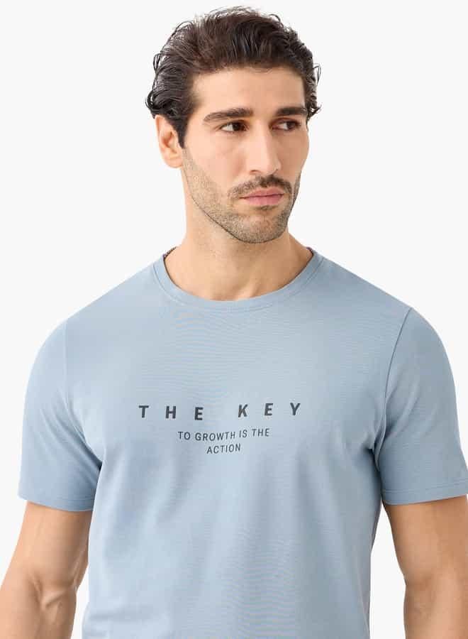 Iconic Printed T-shirt with Round Neck and Short Sleeves - Image 4