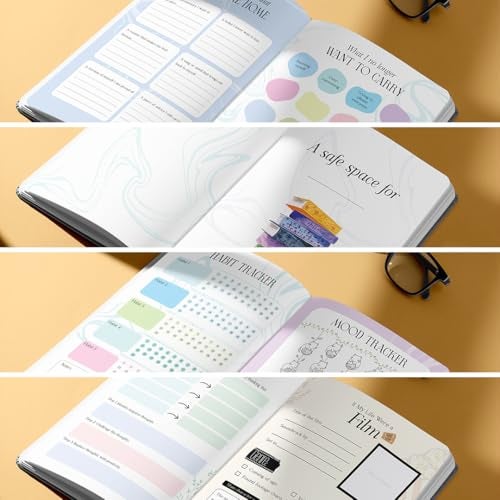 PAPBOO 2026 Undated A5 Annual Planner Hard Bound, 115 GSM 21.5 * 15.5 CM - 240 pages, Habit Tracker, Mood Tracker, Self Reflection, Memory Keeper Index, Gratitude Collage, Expense Tracker (Flow) - Image 5