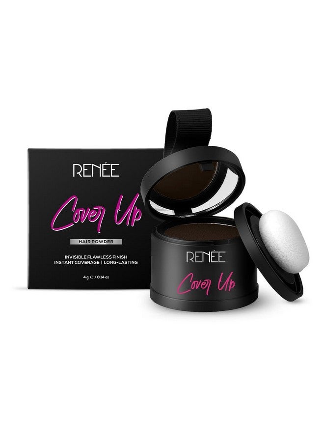Renee Cover-Up Hair Powder- Brown, Helps Cover Grey Roots & Bald Spots Instantly, Highly Pigmented, Fuller And Denser, Long-Lasting & Matte Finish, Super-Fine Powder For Flawless Application, 4Gm - Image 2