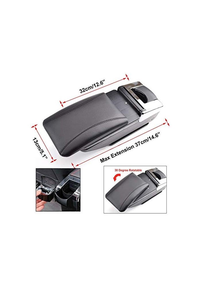 QASULER Car Armrest Center Console Storage Box - Image 2