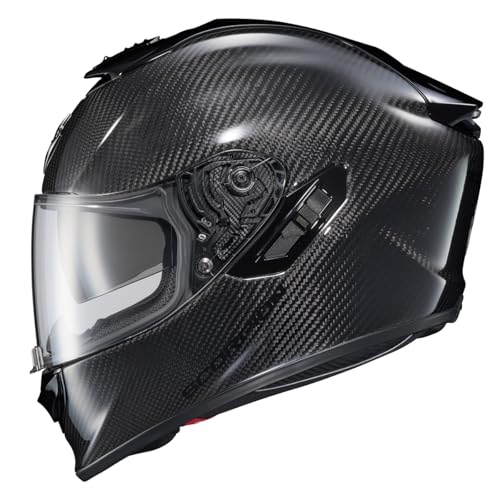 ScorpionEXO ST1400 EVO Carbon Fiber Full Face Sport Touring Street Motorcycle Helmet - Bluetooth Ready Speaker Pockets DOT ECE Solid (Gloss Black - X-Large) - Image 5
