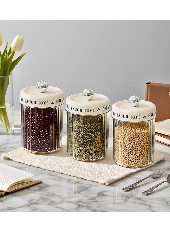 Noon East Plastic Jars with Lids, Clear Jar Refillable Cosmetic Jars Storage Containers Kitchen Storage with Lids for Cosmetics Food Seasonings - Image 1