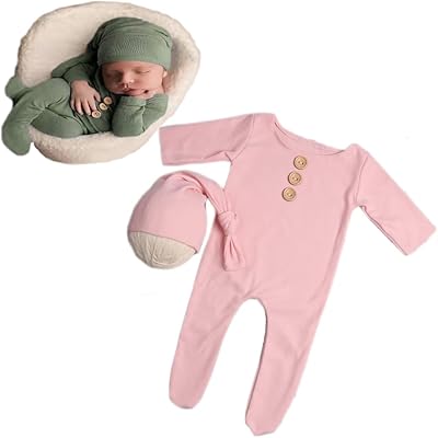 Vedory Vedory Newborn Photography Boy Outfit Baby Boy Girls Photo Shoot Costume Crochet Clothes Hat Pants Baby Prop  - Image 1