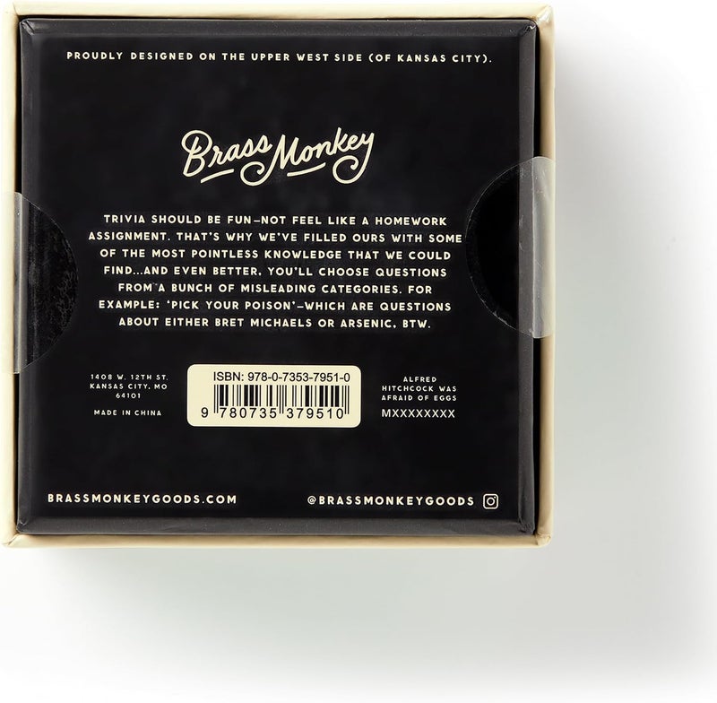 Brass Monkey Store Incredibly Pointless – Trivia Card Game Set with 200 Unique Questions About Pointless Knowledge for Adults and Kids Ages 13+ - Image 3