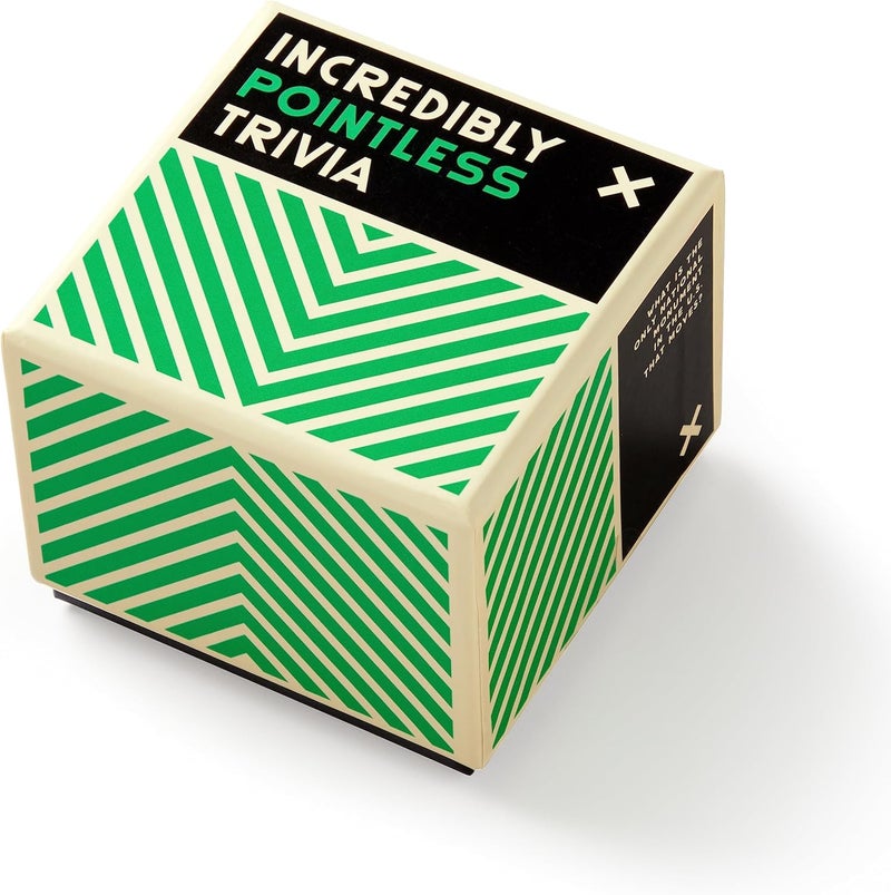Brass Monkey Store Incredibly Pointless – Trivia Card Game Set with 200 Unique Questions About Pointless Knowledge for Adults and Kids Ages 13+ - Image 1