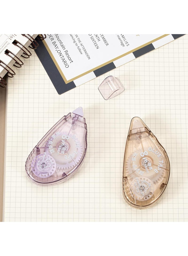 شريط لاصق للكتابة على القصاصات، عبوة من 4 أشرطة لاصقة للقصاصات، شريط لاصق مزدوج الوجهين للحرف اليدوية، شريط لاصق 26 قدم × 0.31 بوصة، مستلزمات حرفية للقصاصات وتغليف الهدايا وشريط لاصق للصور. - Image 3