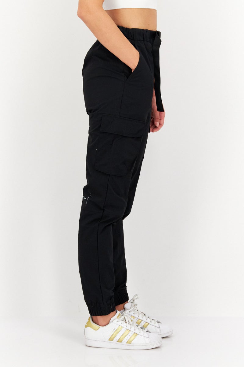 ADDO Women Sportswear Fit Training Cargo Pants, Black - Image 2