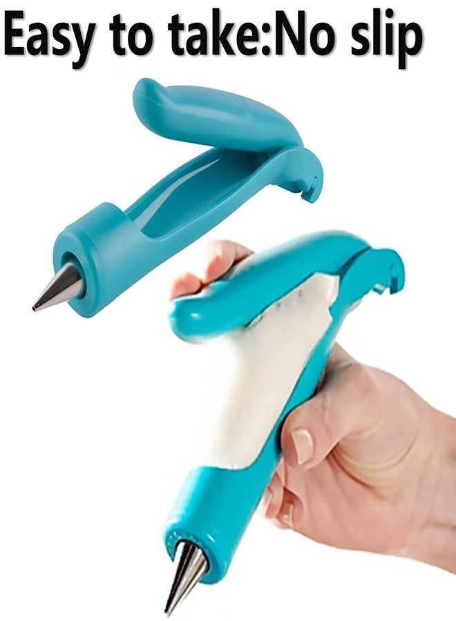 WAFJAMF Cake Decorating Pen Tool Kit Pastry Bag DIY Cake Deco Tools Kit Pastry Icing Pen Piping Kit Bags(Blue) - Image 2