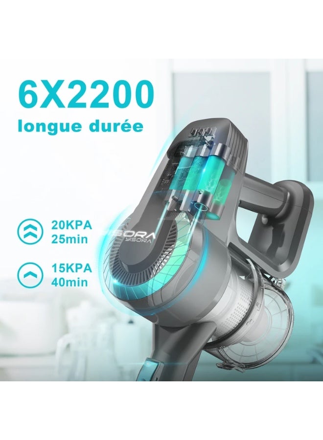 N300 Cordless Upright Vacuum Cleaner, 20Kpa Ultra Lightweight Stick Vacuum for Carpet, Hard Floor, Car, Pet Hair  - Image 3