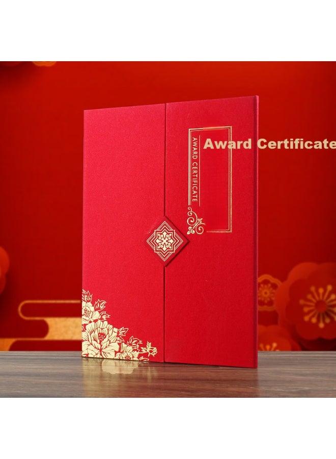 Befon (Befon) A4 Award Certificate Holder Diploma Cover Award For Excellent Employees Corporate Award Certificate Protection Cover With 2 Certificate Cores 1396 - Image 3
