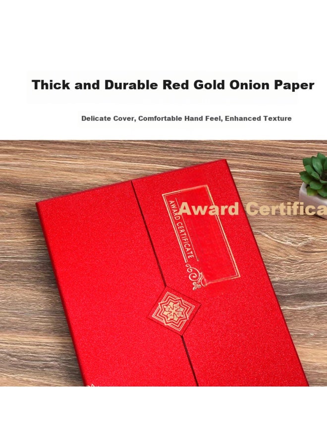 Befon (Befon) A4 Award Certificate Holder Diploma Cover Award For Excellent Employees Corporate Award Certificate Protection Cover With 2 Certificate Cores 1396 - Image 2