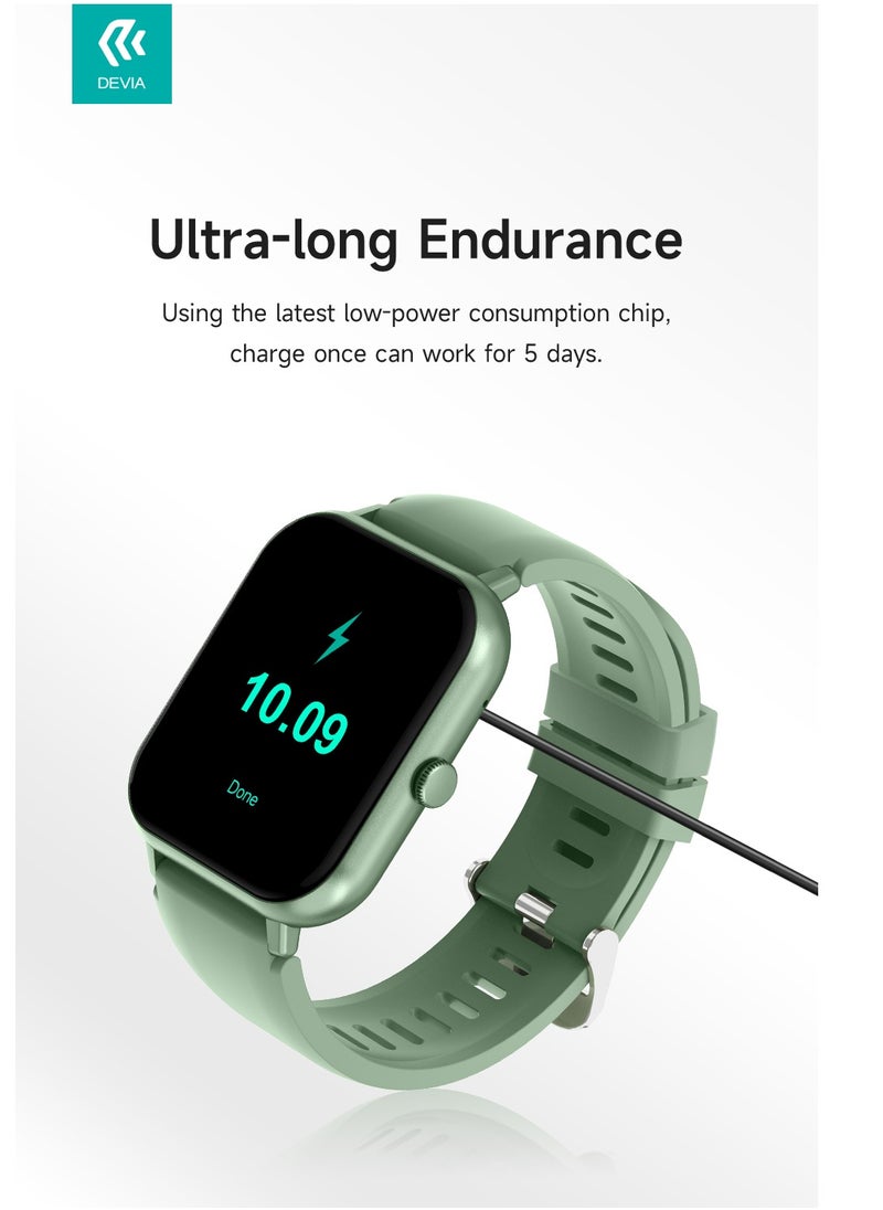 devia - Smart watch from Brand Devia WT2, high-resolution AMOLED screen, heart rate, steps and sleep tracking, 7-day battery life, water and dust resistant - Image 1