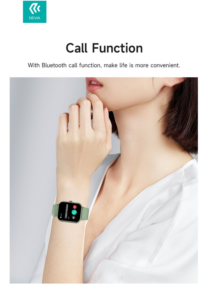 devia - Smart watch from Brand Devia WT2, high-resolution AMOLED screen, heart rate, steps and sleep tracking, 7-day battery life, water and dust resistant - Image 1