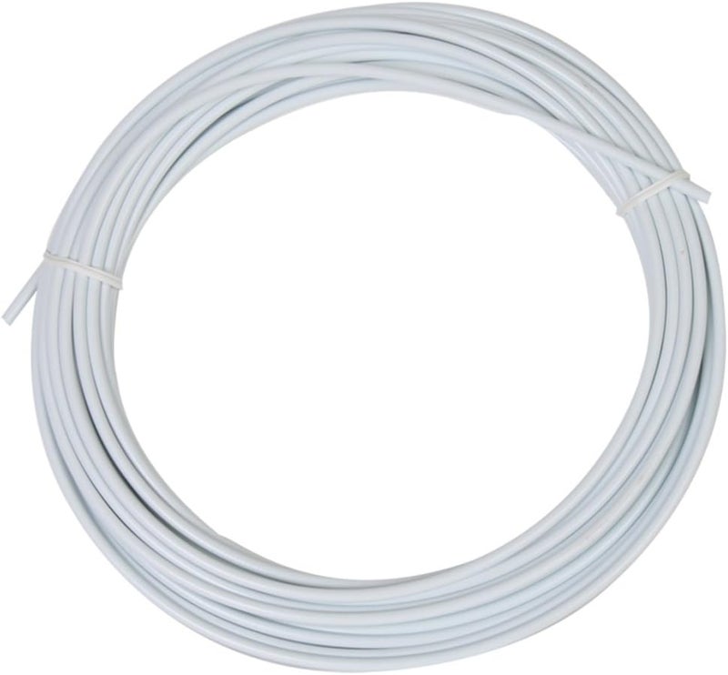 Sunlite Lined Brake Cable Housing, 5mm x 50ft, White