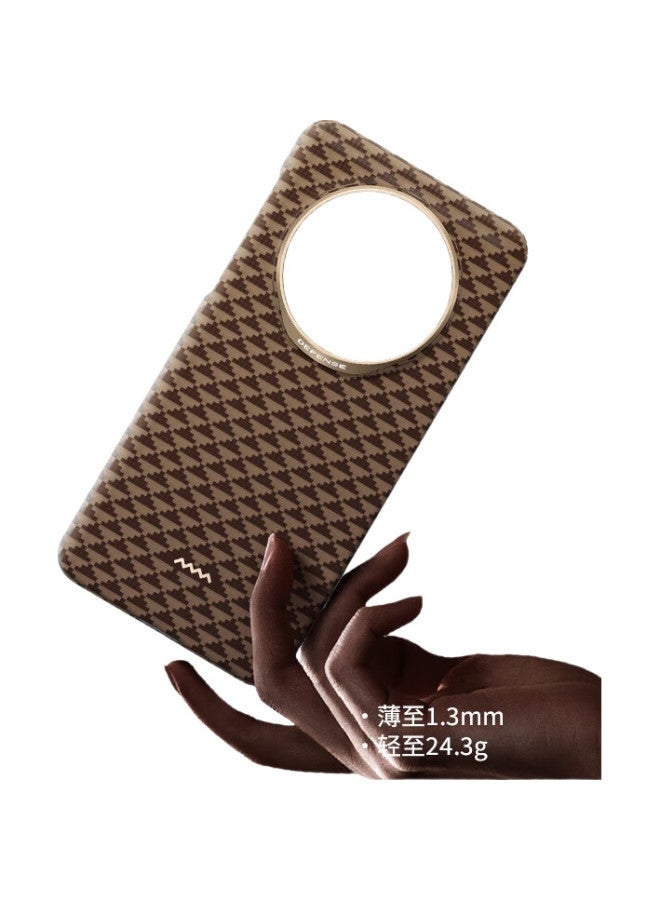 Defense [Huawei Certified Brand] Kevlar Aramid Fiber Magnetic Adsorption Protective Case For Huawei Mate70 Pro, Slim Business Luxury Anti-Fingerprint Case - Image 1